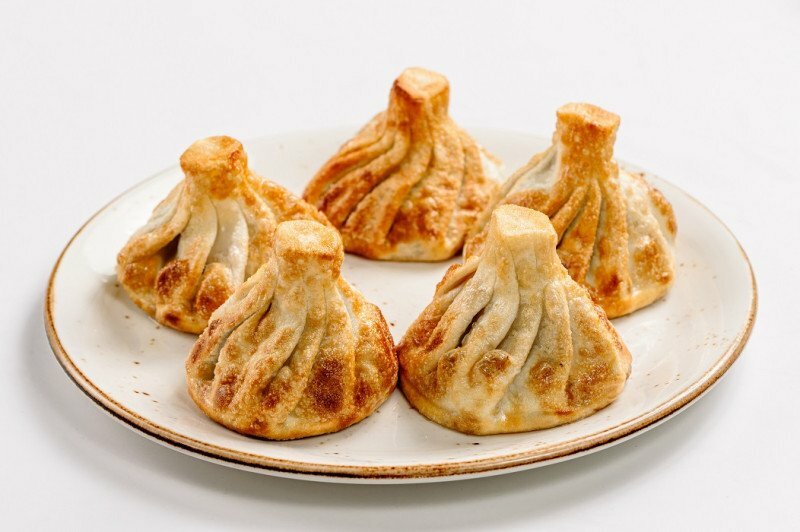 Хинкали жареные свинина - говядина